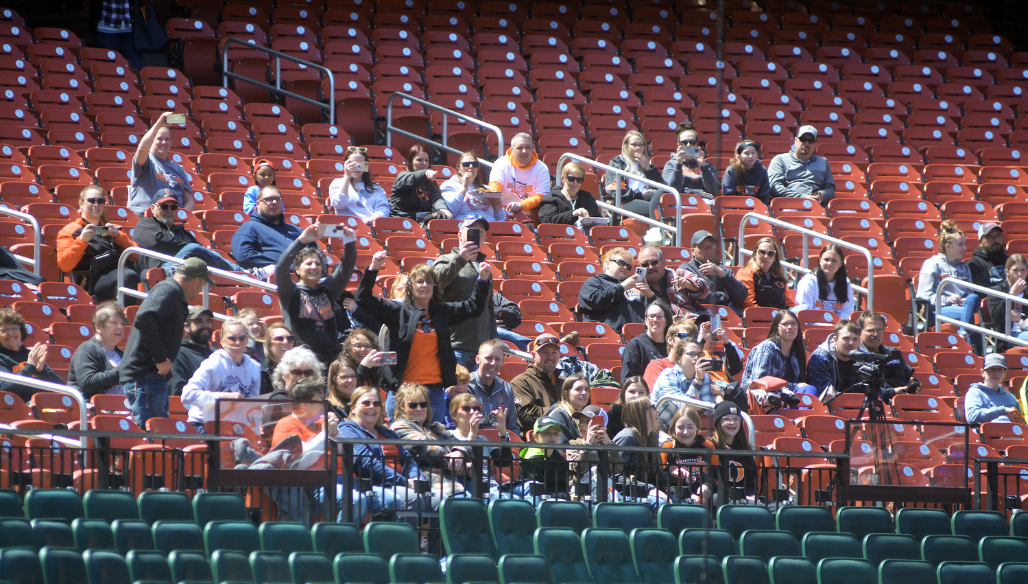 Nearly 200 Owensville Dutchmen baseball fans made the trip to downtown St. Louis on Saturday to watch the orange and black play at Busch Stadium for the first time in nearly 30 years. Fans witnessed Tyler Ahring’s OHS baseball team defeat Roxana High School’s Shells, 11-5, running their record to 5-5-1 on the season. See Sports.